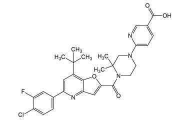 6-(4-(7-(tert-Butyl)-5-(4-chloro-3-fluorophenyl)fu PA 27 0032754