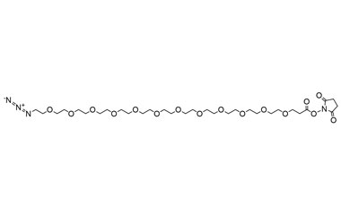 2,5-Dioxopyrrolidin-1-yl 1-azido-3,6,9,12,15,18,21 PA 27 0033206