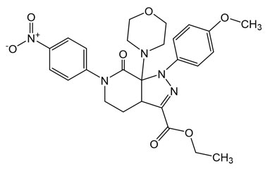 Ethyl 1-(4-methoxyphenyl)-7a-morpholino-6-(4-nitro PA 28 0111094