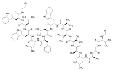 (R)-2-((3S,9S,12R,15S,18R,21S,24R,27S)-27-((1H-Indol-3-yl)methyl)-12-i 4422-52-0